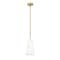 Z-Lite Farrell 1 Light Pendant, 7.25in. W x 13.75in. H, Modern Gold 3043P7-ROD-MGLD - alternate 4